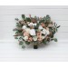 Wedding Bouquets in Beige, Tan & White | Faux Bridal & Bridesmaid Bouquets