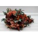 Wedding Bouquets in Burgundy, Dusty Rose, Terracotta & Rust | Faux Bridal & Bridesmaid Bouquets