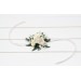 Wedding Boutonniere & Wrist Corsage in White & Ivory | Faux Flower Accessories