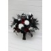 Burgundy, Black, and Silver Wedding Bouquets – Dramatic Gothic Bridal Designs