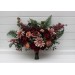 Wedding Bouquets in Dusty Rose, Burgundy & Deep Green | Faux Bridal & Bridesmaid Bouquets