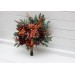 Wedding Bouquets in Burgundy, Dusty Rose, Terracotta & Rust | Faux Bridal & Bridesmaid Bouquets