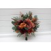 Wedding Bouquets in Burgundy, Dusty Rose, Terracotta & Rust | Faux Bridal & Bridesmaid Bouquets