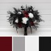 Burgundy, Black, and Silver Wedding Bouquets – Dramatic Gothic Bridal Designs