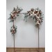 Flower arch arrangement in beige terracotta white blush pink colors. Arbor flowers. Floral archway. Faux flowers for wedding arch. 0027