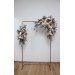 Flower arch arrangement in beige terracotta white blush pink colors. Arbor flowers. Floral archway. Faux flowers for wedding arch. 0027