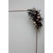  Flower arch arrangement in deep purple black gold beige colors.  Arbor flowers. Floral archway. Faux flowers for wedding arch. Halloween wedding. BLACK