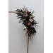  Flower arch arrangement in deep purple black gold beige colors.  Arbor flowers. Floral archway. Faux flowers for wedding arch. Halloween wedding. BLACK