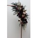  Flower arch arrangement in deep purple black gold beige colors.  Arbor flowers. Floral archway. Faux flowers for wedding arch. Halloween wedding. BLACK