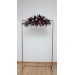  Flower arch arrangement in deep purple black gold beige colors.  Arbor flowers. Floral archway. Faux flowers for wedding arch. Halloween wedding. BLACK