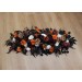 Flower Arch Arrangement in Purple, Black, Rust & Gold | Faux Floral Archway for Wedding