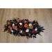 Flower Arch Arrangement in Purple, Black, Rust & Gold | Faux Floral Archway for Wedding