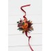 Wedding Boutonnieres & Wrist Corsage in Burgundy, Dusty Rose, Terracotta & Rust | Faux Flower Accessories