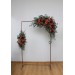 Flower Arch Arrangement in Burgundy, Dusty Rose, Terracotta & Rust | Faux Floral Archway for Wedding
