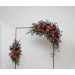 Flower Arch Arrangement in Burgundy, Dusty Rose, Terracotta & Rust | Faux Floral Archway for Wedding