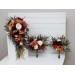 Wedding Bouquets in Rust, Burgundy & Ivory | Faux Bridal & Bridesmaid Bouquets