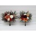 Wedding Bouquets in Rust, Burgundy & Ivory | Faux Bridal & Bridesmaid Bouquets
