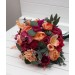 Wedding Bouquets in Magenta, Peach & Coral | Faux Bridal & Bridesmaid Bouquets