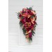 Wedding Bouquets in Magenta, Peach & Coral | Faux Bridal & Bridesmaid Bouquets