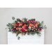 Flower Arch Arrangement in Magenta, Peach & Coral | Faux Floral Archway for Wedding