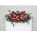 Flower Arch Arrangement in Magenta, Peach & Coral | Faux Floral Archway for Wedding