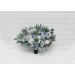 Dusty Blue & Sky Blue Bridal Bouquet | Peonies, Roses & Anemones with Sage Green for Boho Weddings