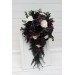 Deep Purple, Black, Ivory, and Green Wedding Bouquets – Gothic & Moody Bridal Designs