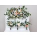 Flower Arch Arrangement in Ivory, Yellow, Peach & Dusty Blue | Faux Floral Archway for Wedding