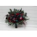 Jewel-Tone Wedding Bouquets in Purple, Red, Magenta & Burgundy | Faux Cascading Bridal & Bridesmaid Bouquets