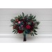 Jewel-Tone Wedding Bouquets in Purple, Red, Magenta & Burgundy | Faux Cascading Bridal & Bridesmaid Bouquets