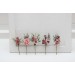 Set of 5 bobby pins in mauve blush pink color scheme. Hair accessories. Flower accessories for wedding. Gift for bridesmaid. 5298