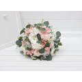Wedding Bouquets in Blush Pink & White | Faux Bridal & Bridesmaid Bouquets