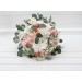 Wedding Bouquets in Blush Pink & White | Faux Bridal & Bridesmaid Bouquets