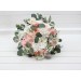 Bouquets in blush pink white color theme. Bridal bouquet. Faux bouquet. Bridesmaid bouquet. 5304