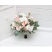 Bouquets in blush pink white color theme. Bridal bouquet. Faux bouquet. Bridesmaid bouquet. 5304