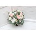 Bouquets in blush pink white color theme. Bridal bouquet. Faux bouquet. Bridesmaid bouquet. 5304