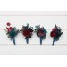 Wedding Boutonnieres & Wrist Corsage | Purple, Magenta & Burgundy Flower Accessories