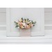 Blush Pink & Peach Pocket Boutonniere | Elegant Wedding Flower Accessories