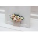 Blush Pink & Peach Pocket Boutonniere | Elegant Wedding Flower Accessories