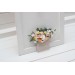 Blush Pink & Peach Pocket Boutonniere | Elegant Wedding Flower Accessories