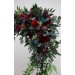 Flower Arch Arrangement in Jewel-Tone Color Scheme | Faux Floral Archway for Wedding