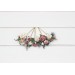 Set of 5 bobby pins in dusty blue dusty mauve ivory color scheme. Hair accessories. Flower accessories for wedding. Bridesmaid gift. 5303