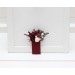 Pocket Boutonniere in Burgundy, White & Ivory | Flower Accessories