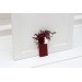 Pocket Boutonniere in Burgundy, White & Ivory | Flower Accessories