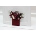 Pocket Boutonniere in Burgundy & Blush Pink | Flower Accessories