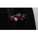Pocket Boutonniere in Burgundy & Blush Pink | Flower Accessories