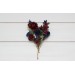 Bridesmaid gift. Set of 6 bobby pins.Burgundy navy blue hairpins. Flower bobby pins. Floral headpiece. Bridal flower accessories. Bridesmaid bobby pins. 5307