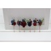 Bridesmaid gift. Set of 6 bobby pins.Burgundy navy blue hairpins. Flower bobby pins. Floral headpiece. Bridal flower accessories. Bridesmaid bobby pins. 5307