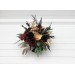 Black burgundy gold centerpiece. Table decor. Wedding flowers in box. 5305