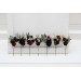 Set of 7 hair pins in black burgundy gold color scheme. Hair accessories. Flower accessories for wedding. 5305